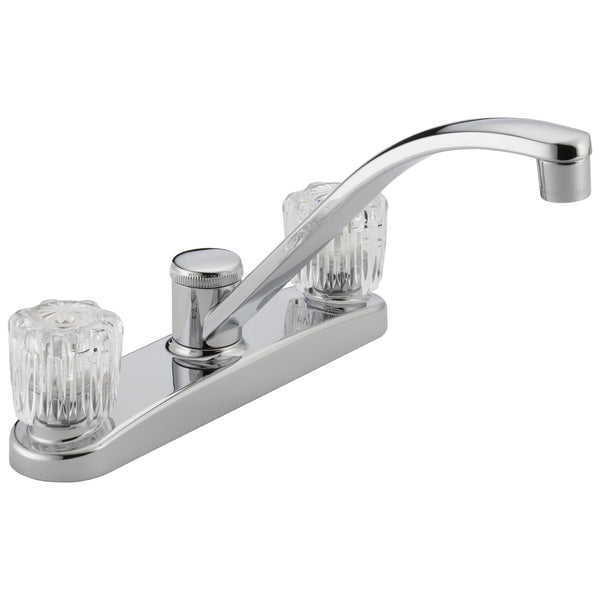 Peerless P299201LF Two Handle Kitchen Faucet, Chrome Finish