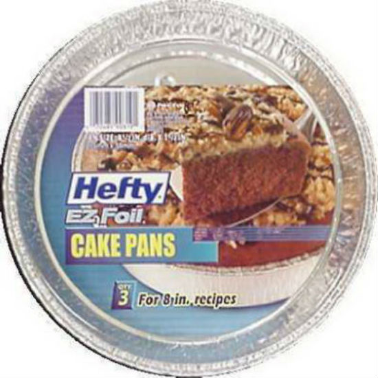 Hefty® 00Z10819 EZ Foil® Aluminum Foilware Cake Pan, Round, 3 Pack