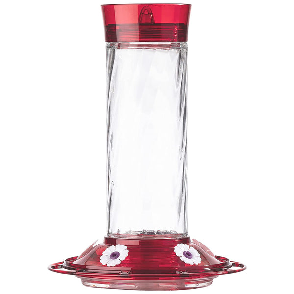 More Birds 37 Diamond Hummingbird Feeder with Ant Moat, 5 Ports, 30 Oz