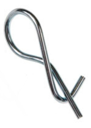 Double HH 63912 Spring Steel Wire Kwic-Twist Clip, TP-1, 3/32" Wire Dia, 2-Pack