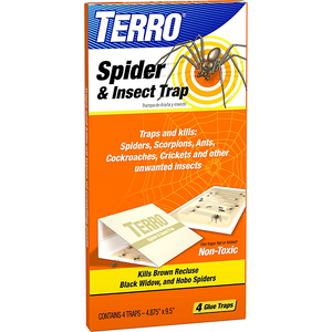 Terro® T3200 Pesticide Free Spider & Insect Trap, 4.875" x 11.0", 4-Pack