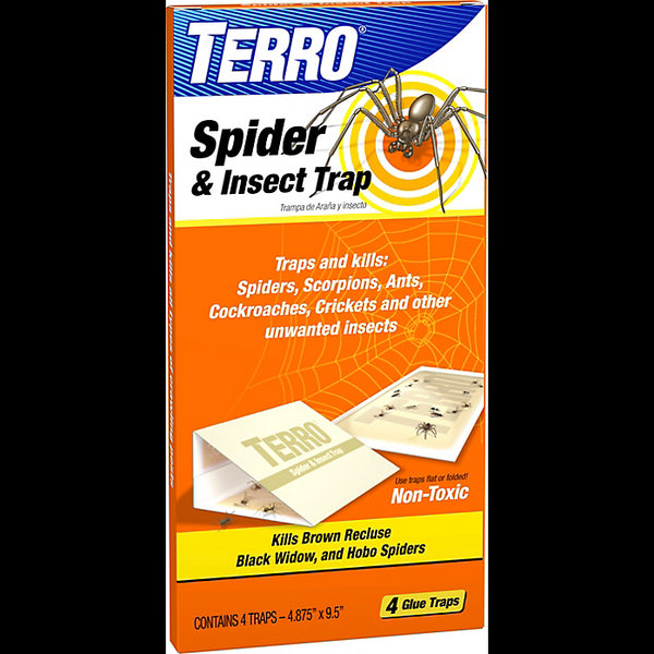 Terro® T3200 Pesticide Free Spider & Insect Trap, 4.875" x 11.0", 4-Pack