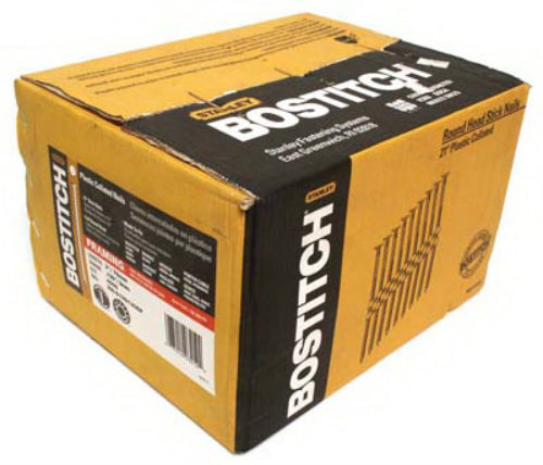 Bostitch RH-S10D120HDG Plastic Collated Stick Framing Nails, 21°, 3", 4000-Count