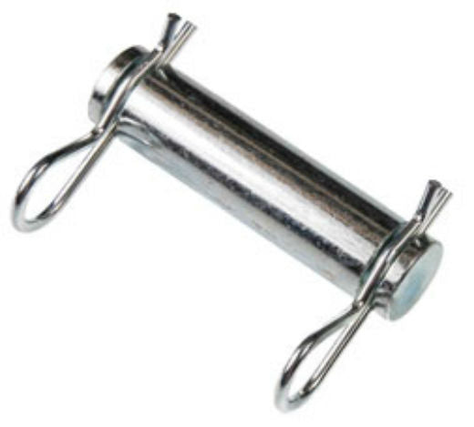 Double HH 10205 Clear Zinc Plated Cylinder Pin, 1" x 3", Overall Length 3-3/4"