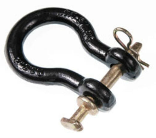 Double HH 24015 Black Painted Straight Clevis, 7/8" x 3-1/4"