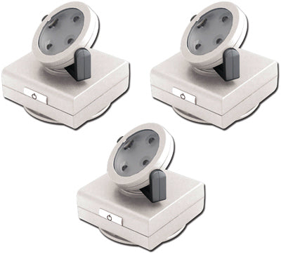 Rite Lite LPL743W 4-LED Pivot & Swivel Accent Light, White, 3 Pack
