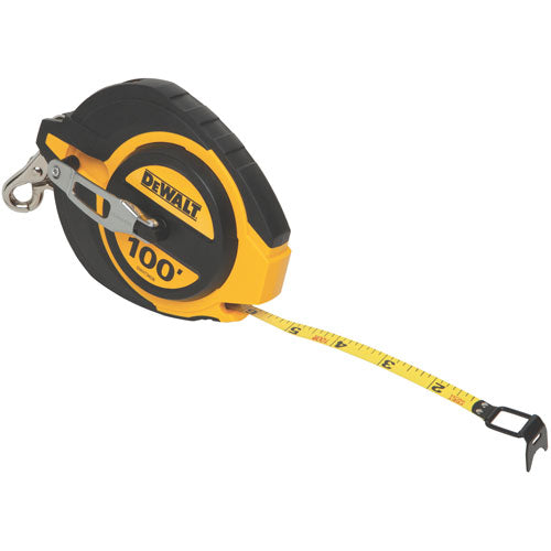 DeWalt® DWHT34036 Closed Case Long Measuring Tape, 3/8" x 100'