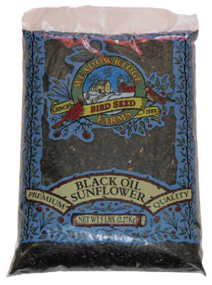 Meadow Ridge Farms B110005 Black Oil Sunflower Wild Bird Food, 5 Lb