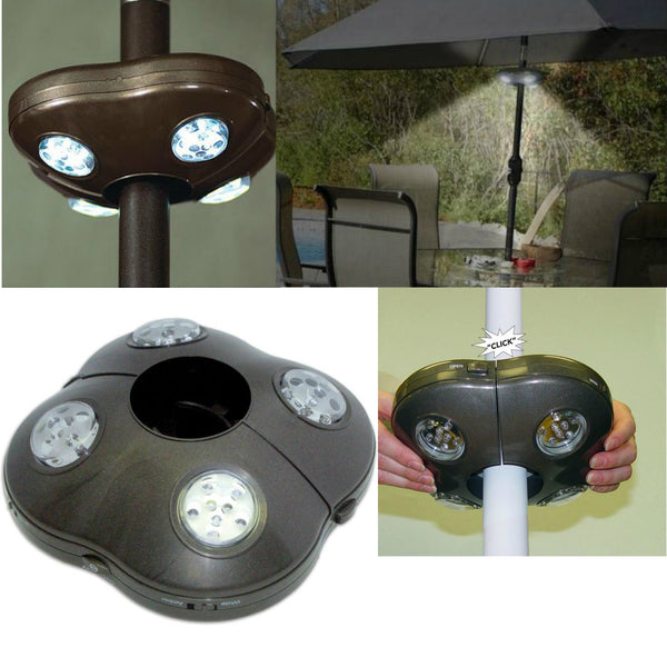 Rite Lite LPL1040BX Wireless Battery-Operated 40-LED Umbrella Light, Bronze