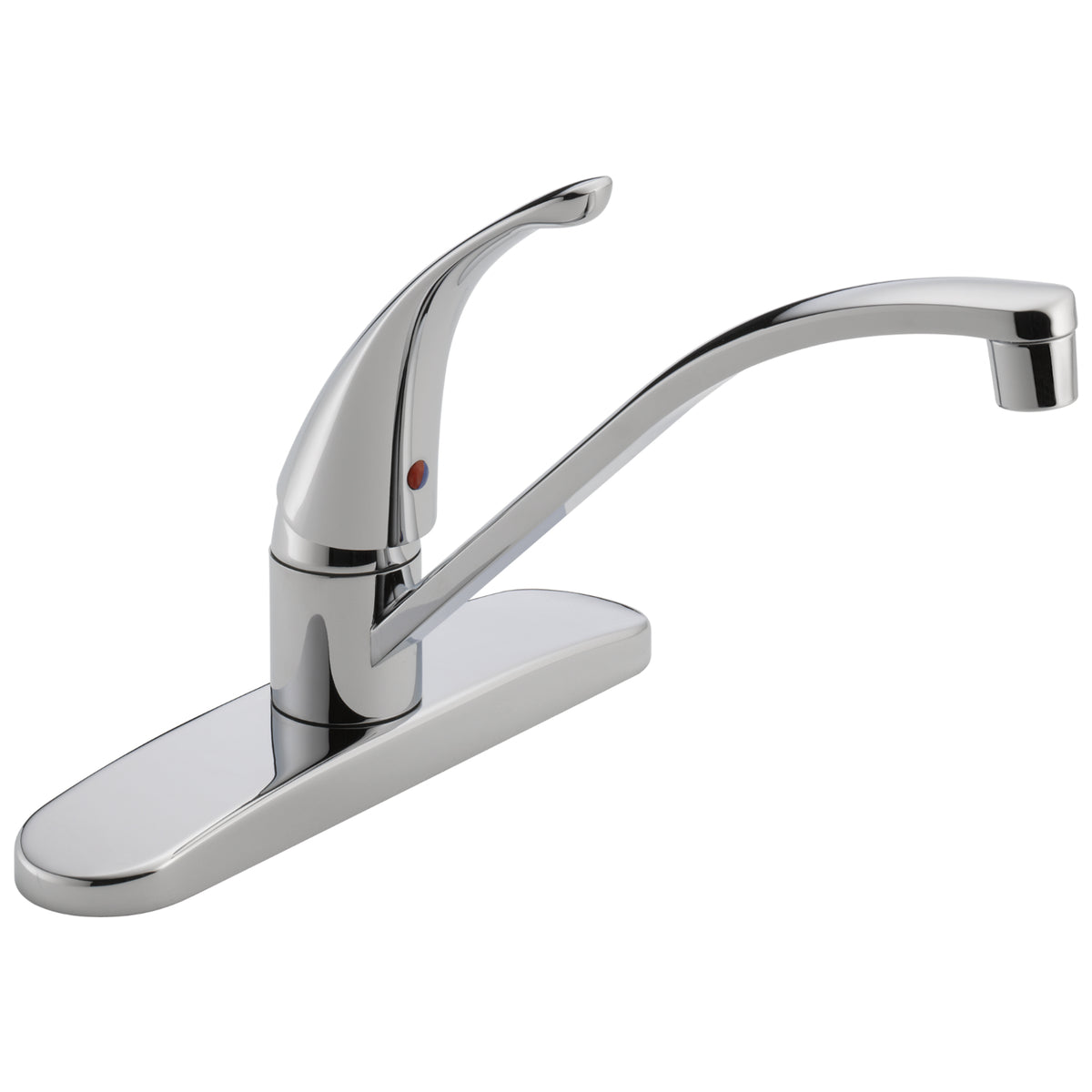Peerless P188200LF Single Lever 3-Hole Kitchen Faucet, Chrome Finish, 1.80 GPM