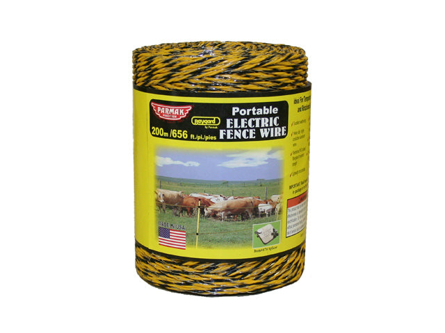 Baygard 121 Heavy Duty Wire, 656', Yellow & Black