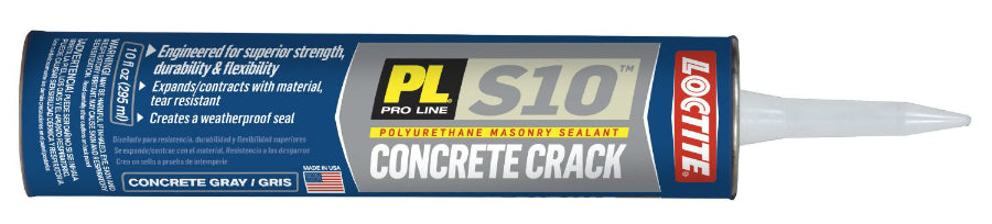 Loctite® 1618522 PL® S10 Polyurethane Crack & Masonry Sealant, 10 Oz, Gray