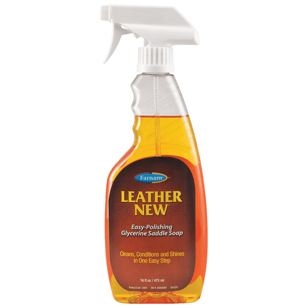 Farnam® 32601 Leather New® Easy-Polishing Glycerine Saddle Soap w/Sprayer, 16 Oz