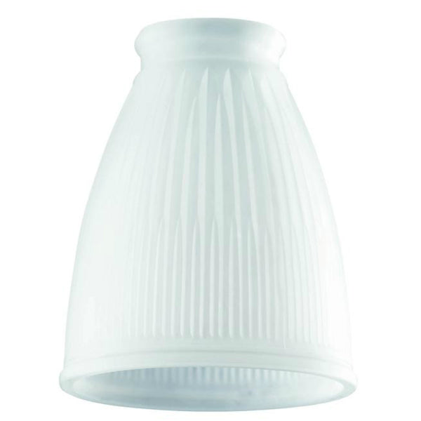Westinghouse 8109400 Frosted Pleated Replacement Lamp Glass Shade, 4-1/4" Dia