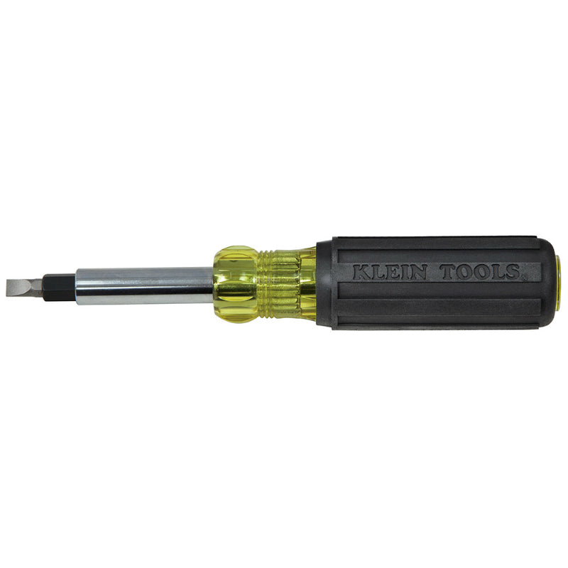 Klein Tools 32557-12CD Heavy-Duty Multi-Bit Screwdriver/Nut Driver, 7.9"