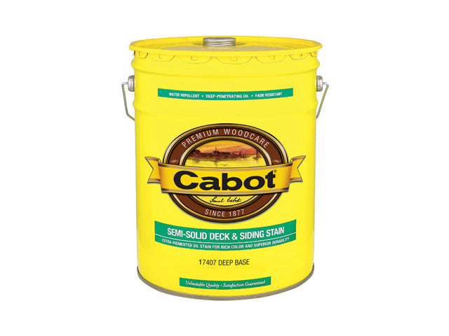 Cabot® 17406-08 Semi-Solid Deck & Siding Stain, Neutral Base, 5 Gallon