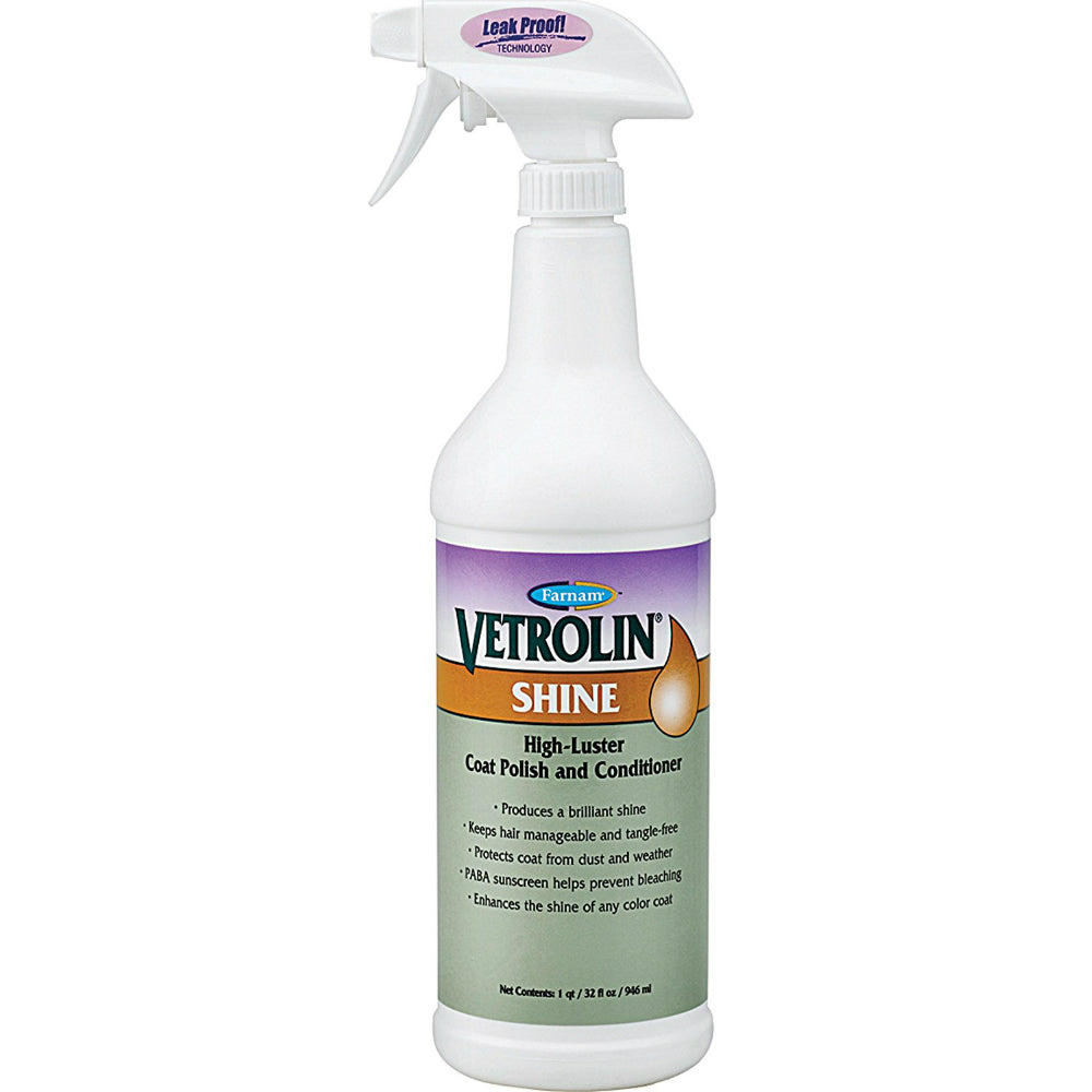 Farnam® 80307 Vetrolin® Ready-To-Use Shine with Sprayer, 32 Oz