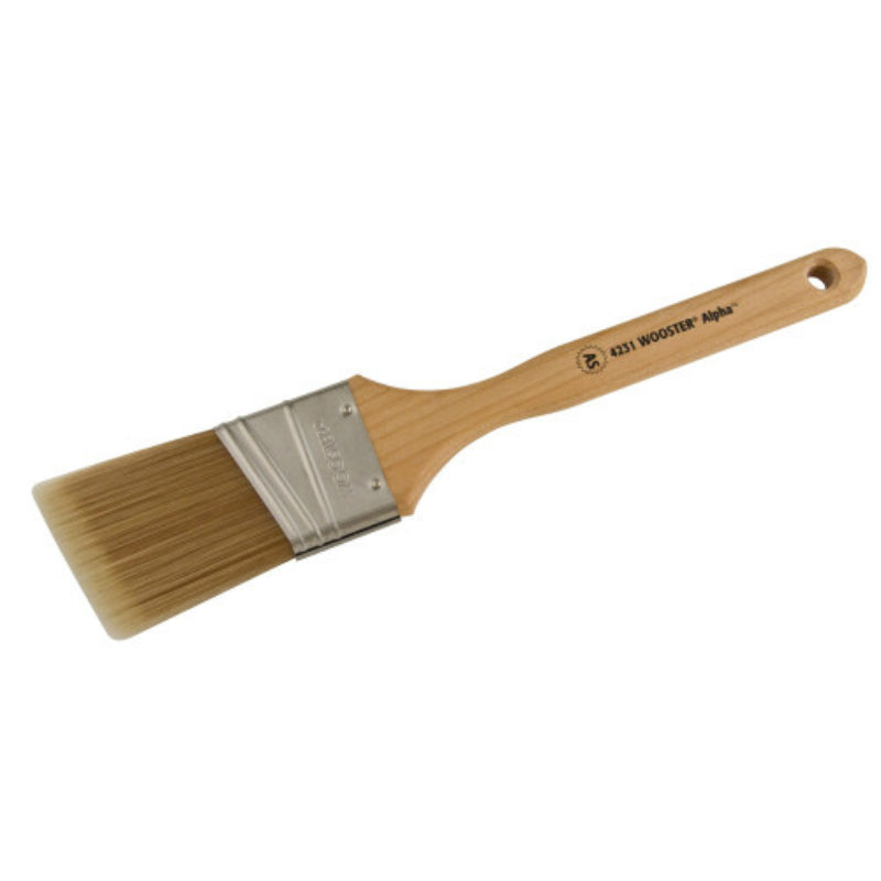 Wooster® 4231-3 Alpha™ Synthetic Blend Firm Angle Sash Paint Brush, 3", 11/16"