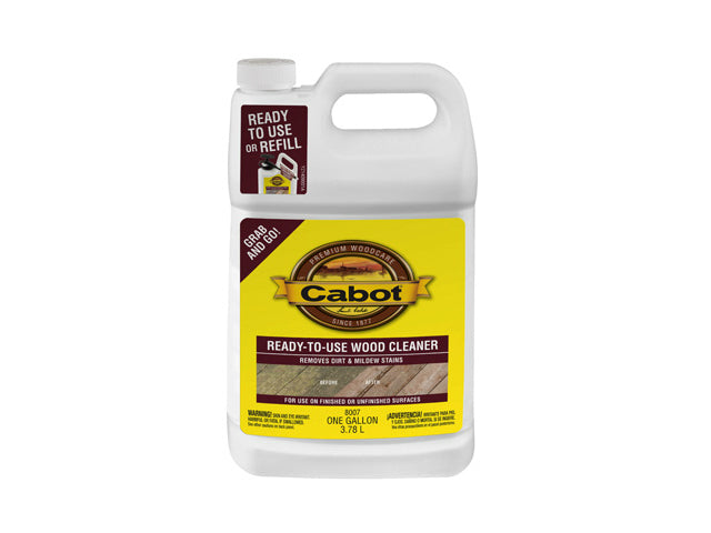 Cabot® 8007-07 Ready To Use Wood Cleaner, 1 Gallon