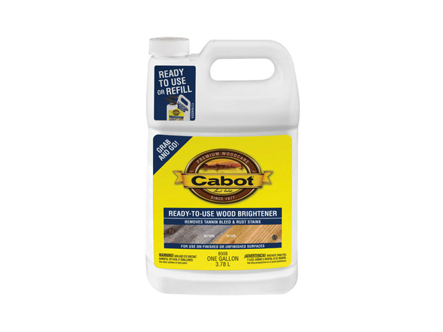Cabot® 8008-07 Ready To Use Wood Brightener, 1 Gallon
