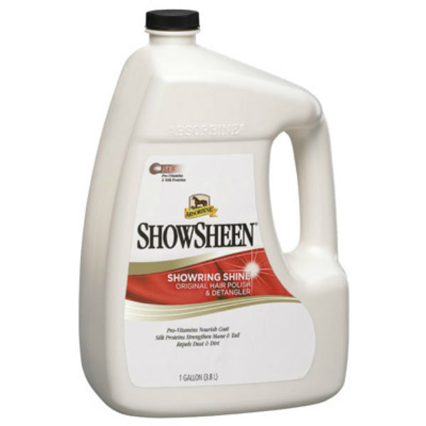 Absorbine 428940 ShowSheen Showring Shine Horse Hair Polish & Detangler, 1 Gallon