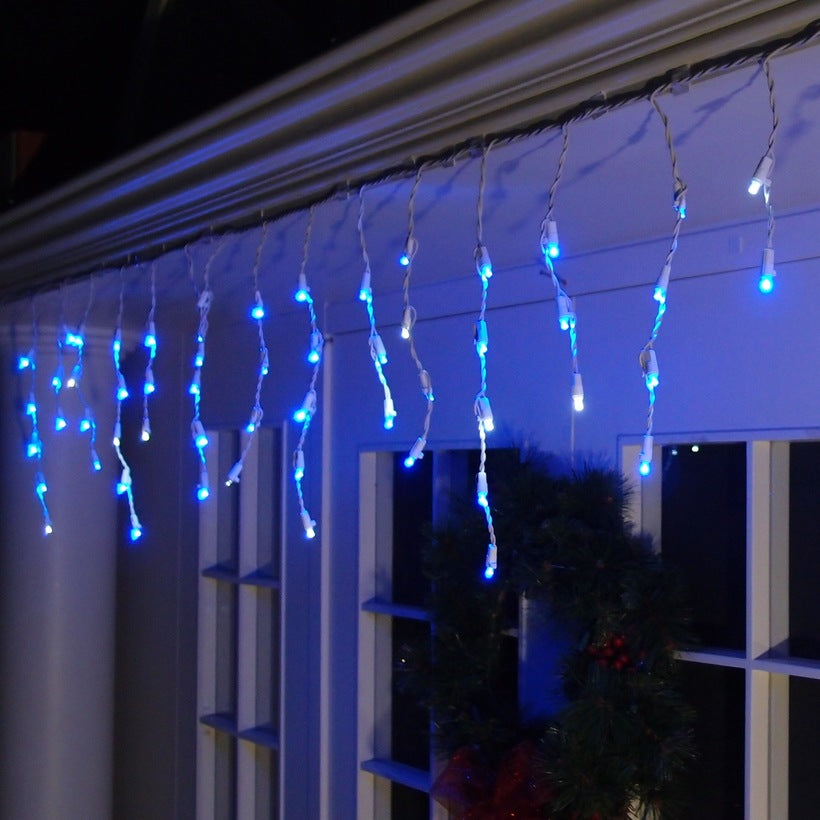 Holiday Wonderland® 47913-88 Christmas Twinkling LED Icicle 105-Light Set, Blue