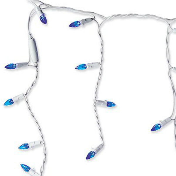 Holiday Wonderland® 47693-88 Christmas C3 LED Icicle 105-Light Set, Blue, 7.5'