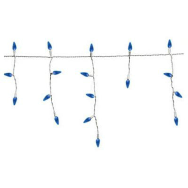 Holiday Wonderland® 47693-88 Christmas C3 LED Icicle 105-Light Set, Blue, 7.5'