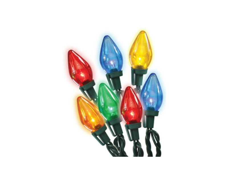 Holiday Wonderland® 11233-88 Replacement LED Transparent C7 Bulb, Multi, 5-Pack