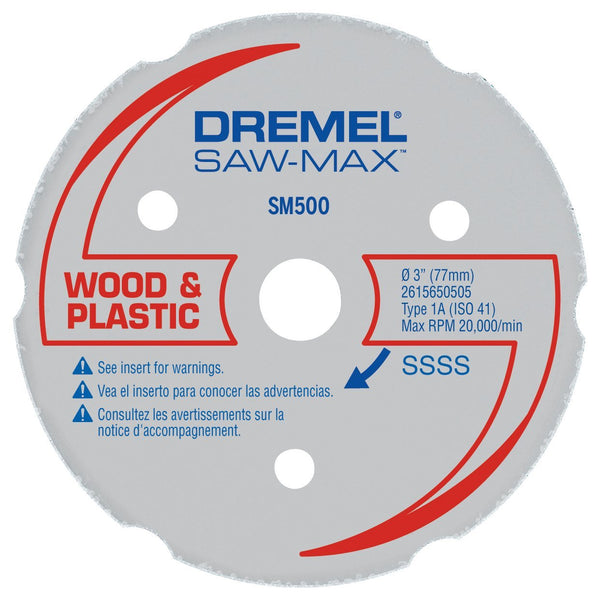 Dremel SM500 Saw-Max Multi-Purpose Carbide Wheel, 3 Inch