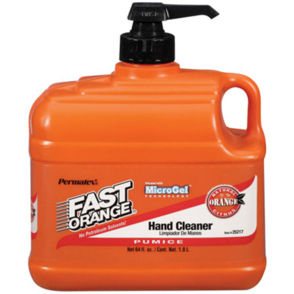 Fast Orange® 25217 Fine Pumice Lotion Hand Cleaner with Pump, 64 Oz