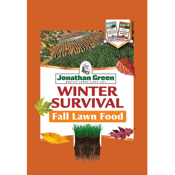 Jonathan Green 12414 Winter Survival Fall Lawn Fertilizer, 10-0-20, 15000 SqFt.