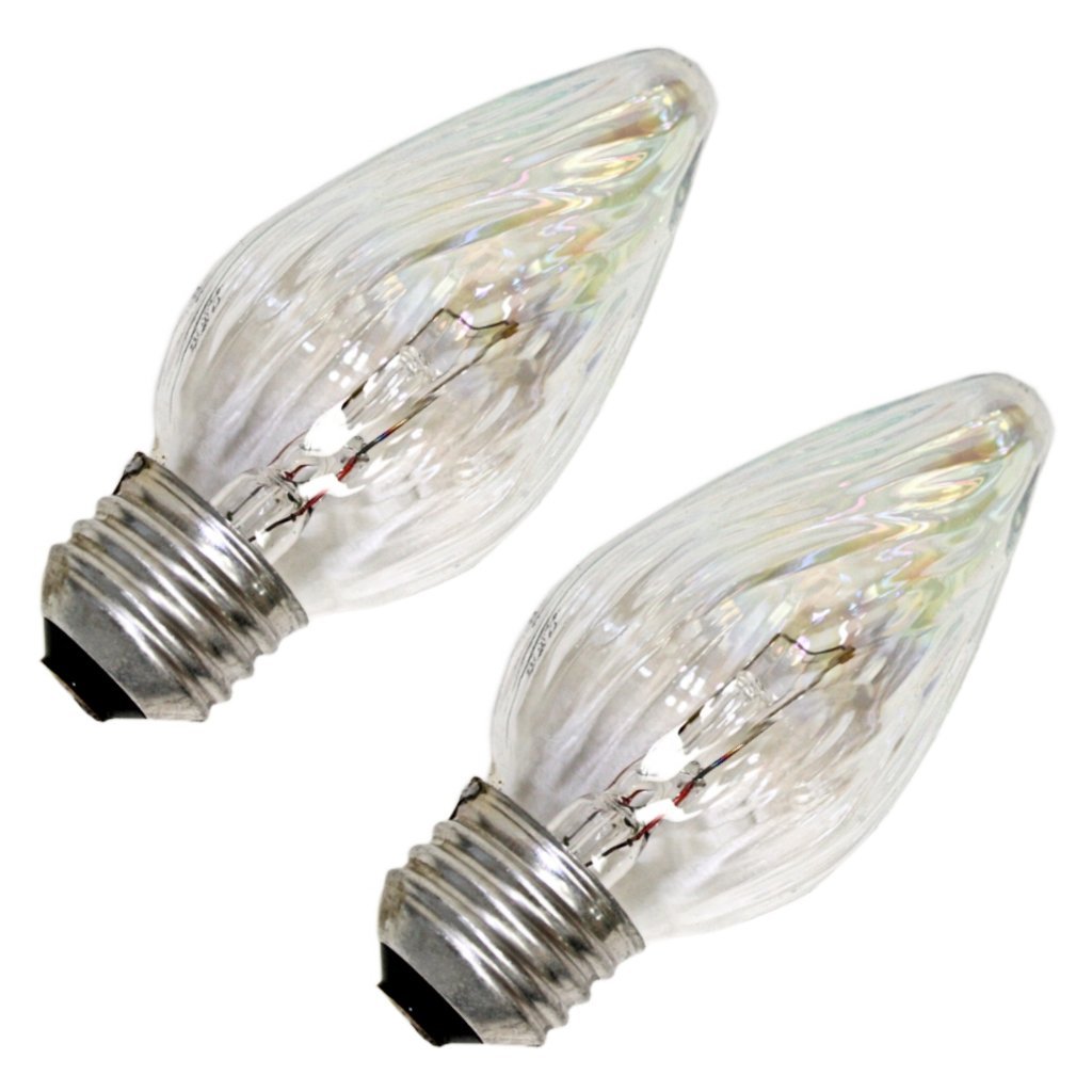 GE Lighting 75343 Flame Tip F15 Multi-Use Light Bulb, Auradescent, 40W, 2-Pack