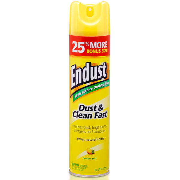 Endust® 508010-1 Multi-Surface Dusting & Cleaning Spray, Lemon Scent, 12.5 Oz