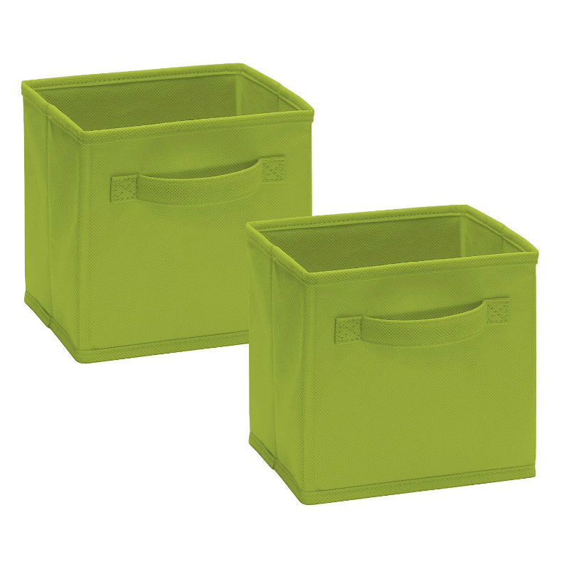 ClosetMaid® 154000 Cubeicals Polypropylene Mini Fabric Drawer, Spring Green, 2 Pk
