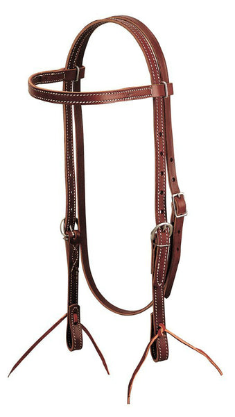 Weaver 10-0092 Latigo Leather Horse Browband Headstall, Burgundy, 5/8"