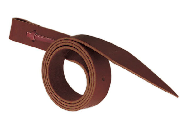 Weaver 40-0951 Leather Latigo with Holes, Burgundy, 1-3/4" x 72"