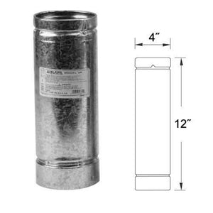 Selkirk 244012 Pellet Stove Pipe, 4VP-12, 4" x 12"