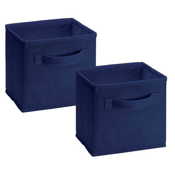 ClosetMaid 157700 Cubeicals Mini Fabric Drawer, Blue, 2-Pack