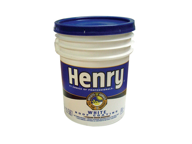 Henry® Company HE587372 Dura-Brite™ Elastomeric Roof Coating, White, 5 Gallon