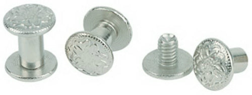 Weaver 30-1100 Chicago Screw Handy Pack, Floral Nickel Brass
