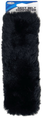 Custom Accessories 50080 Simulated Sheepskin Seat Belt Comforter, Black