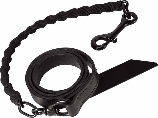Weaver 80-1008-BK Brahma Webb® Covered Chain Cattle Lead, Black