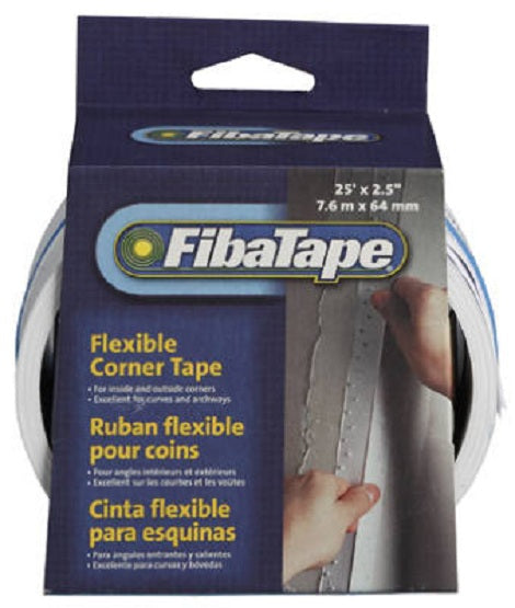 FibaTape® FDW7739-U Flexible Polymer Corner Tape, White, 2-1/2" x 25'