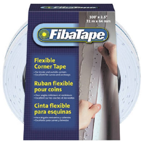 FibaTape® FDW7738-U Flexible Polymer Corner Tape, White, 2-1/2" x 100'