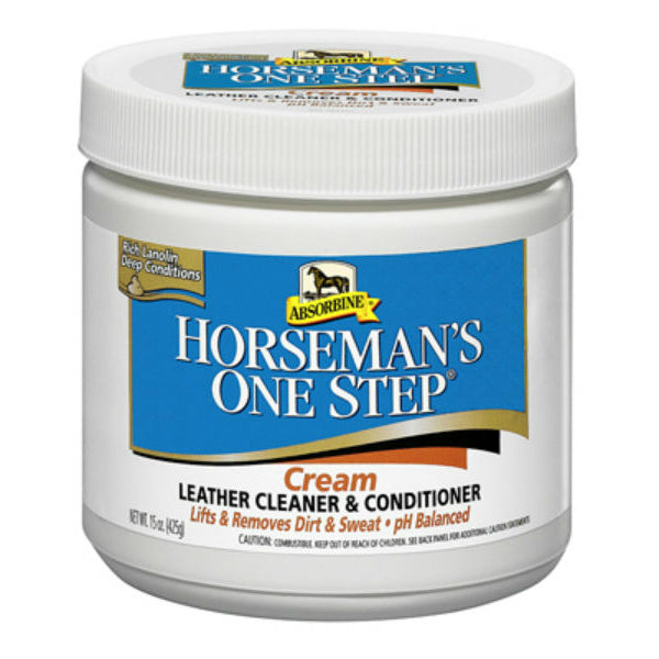 Absorbine 428320 Horseman's One Step Cream Leather Cleaner & Conditioner, 15 Oz