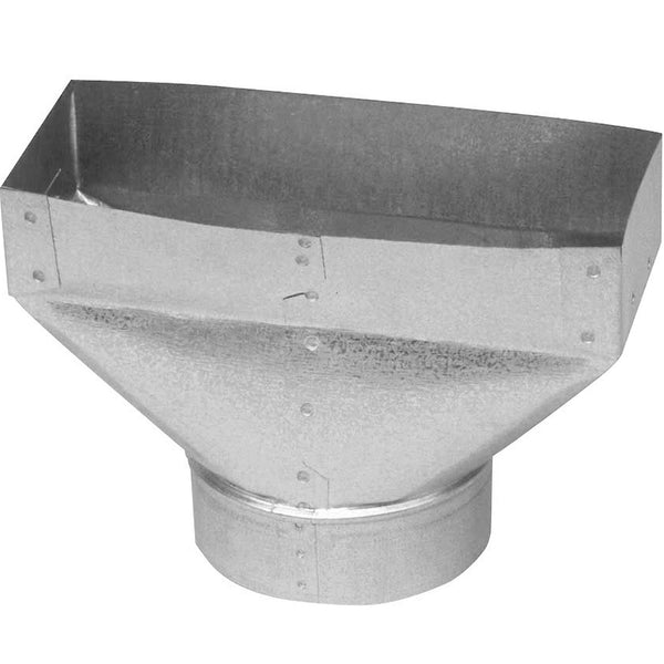 Imperial GV0698-C Galvanized Standard Register Boot, 30-Gauge, 2-1/4" x 10" - 6"