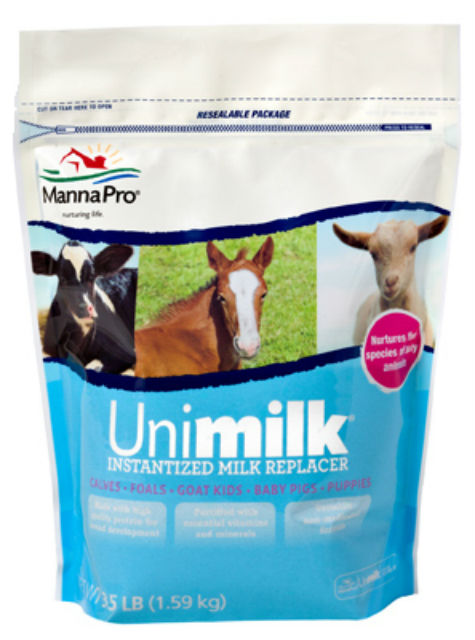 Manna Pro® 0094540206 Unimilk® Multi-Species Milk Replacer, 3.5 Lb