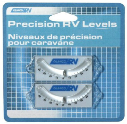 Camco 25553 RV Precision Curved Ball Level, 2-Pack