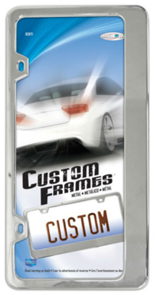 Custom Accessories 92871 Classic Style Metal License Plate Frame, Chrome